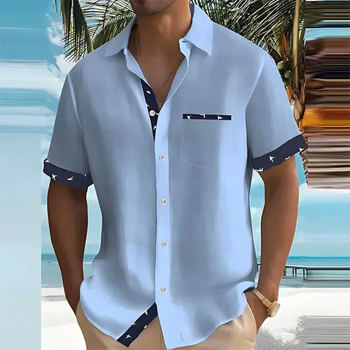 Atmungsaktives Herren Sommerhemd | Kurzarm Hemd 3
