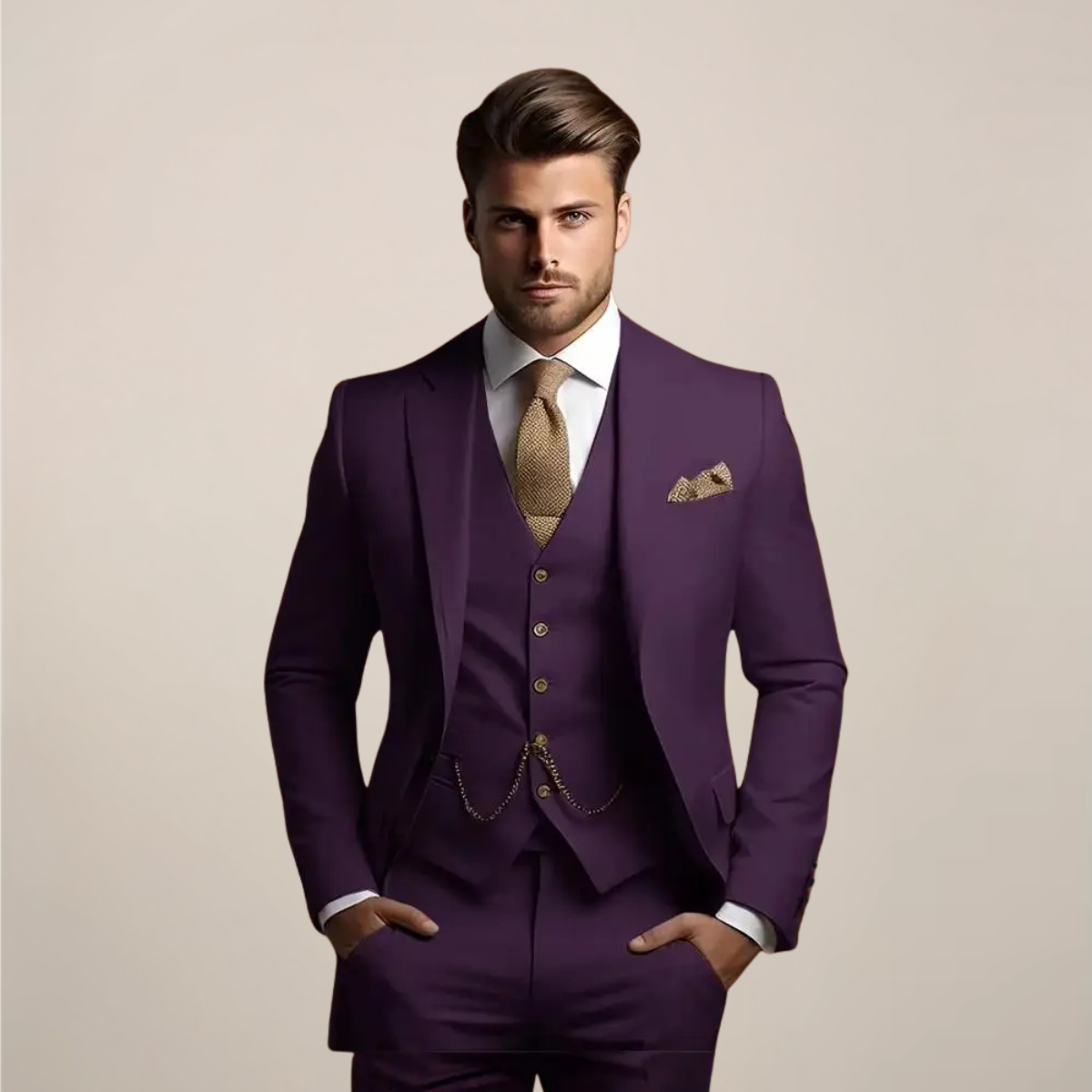 Clemens | Dreiteiliger Herrenanzug Slim Fit Frühling 5