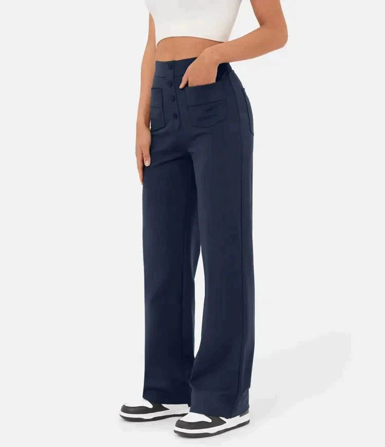 ComfortRise | Elastische Freizeithose mit hohem Bund 13