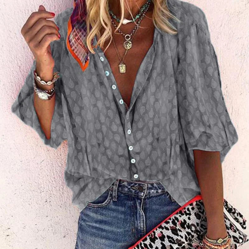 Elegante Damenbluse | Sommer Casual-Bluse 6