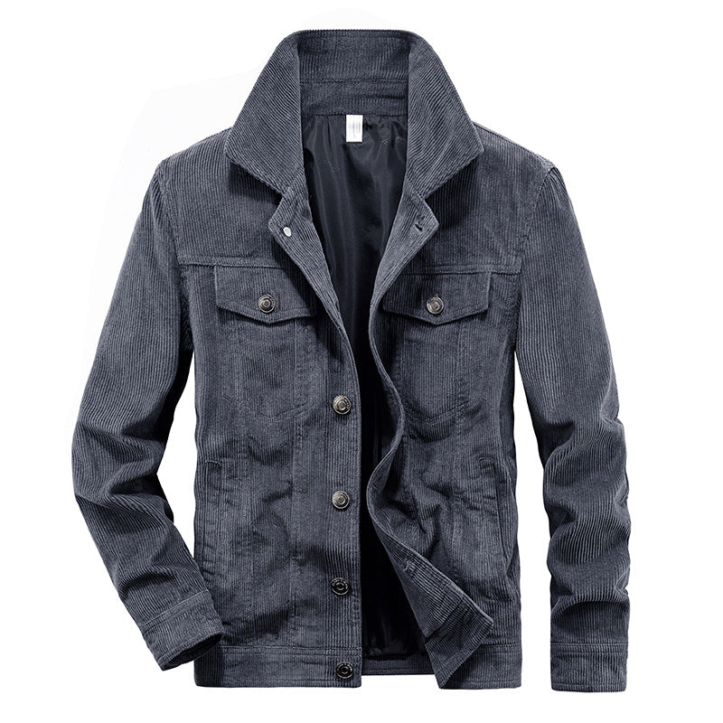 Elias Dünne Cordjacke Herren | Leichte Freizeitjacke Braun 4