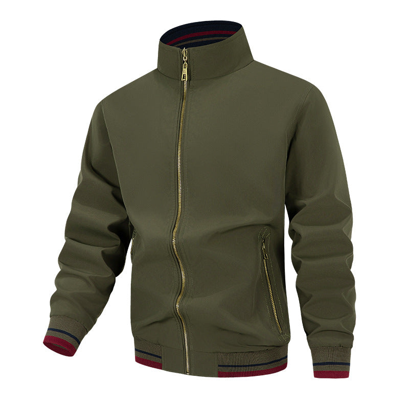 Herren Übergangsjacke mit Hohem Kragen und Taschen | Übergangsjacke 7