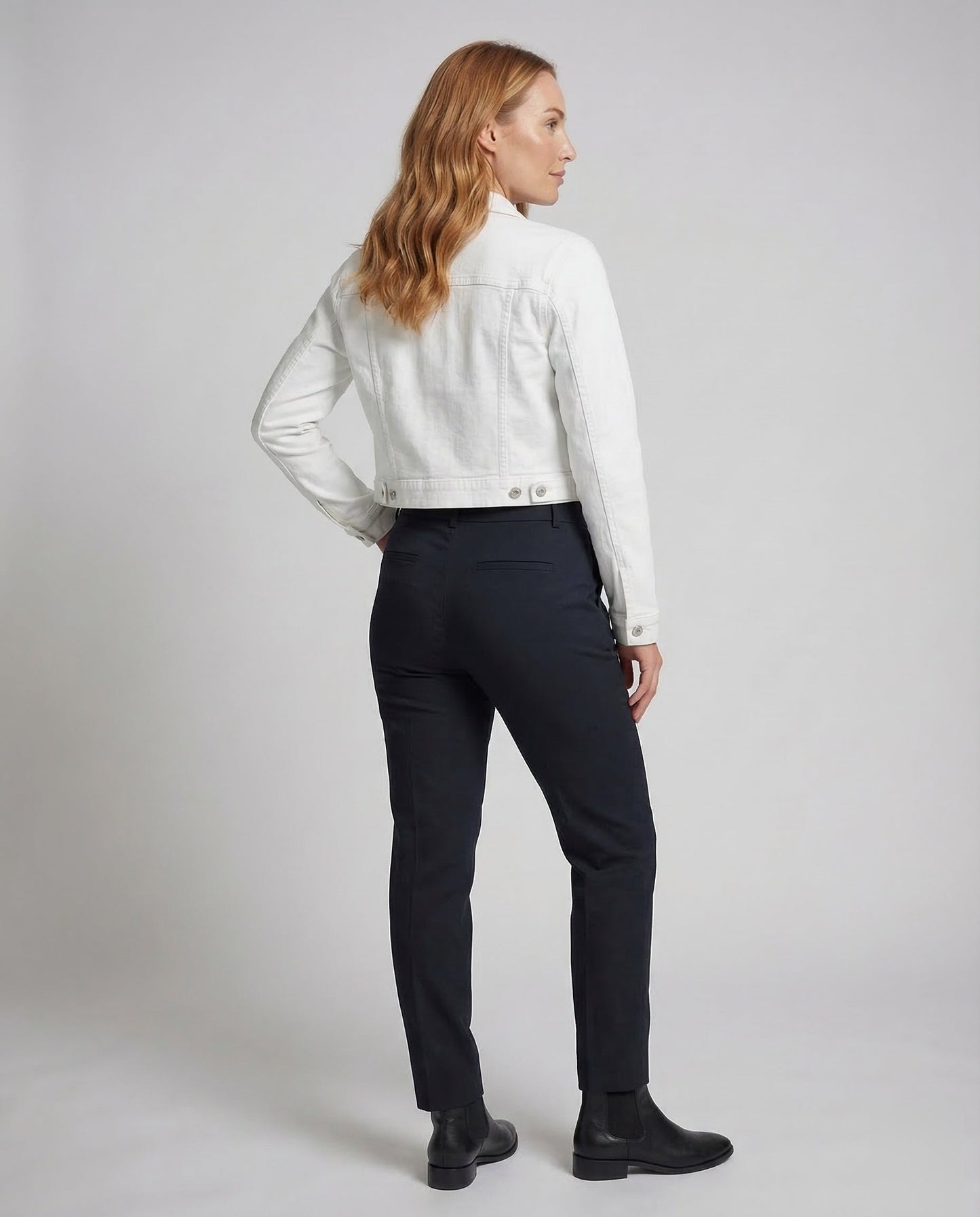 Kastige Kurze Jeansjacke Damen | Modische Denimjacke 4