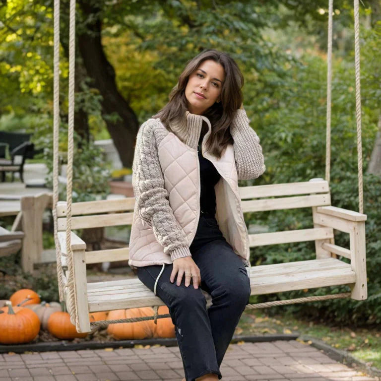 Milena | Damenjacke Steppjacke mit Stehkragen und Reißverschluss 5