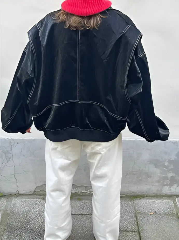 Oversized Jacke Damen | Lässige Streetstyle Jacke 7