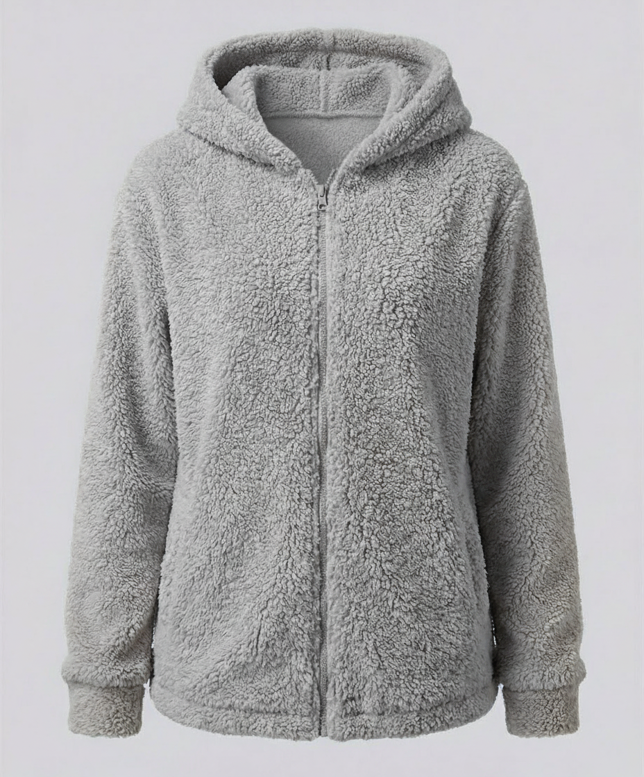 Teddy Fleece Jacke Damen | Warme Freizeitjacke 10