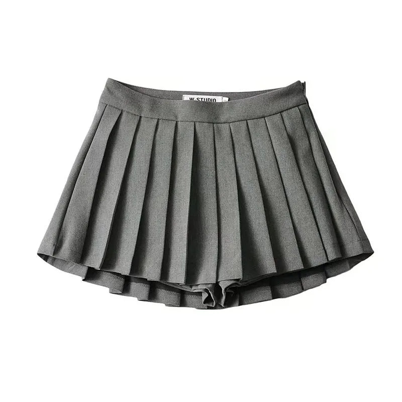 Vintage Faltenrock Weiß | Hohe Taille Sommerrock für Frauen 7