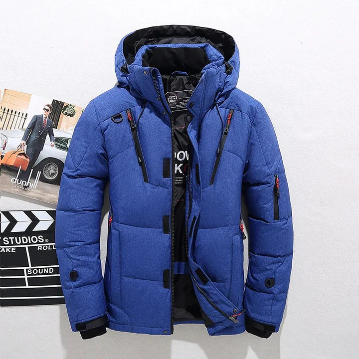 Winterjacke Herren Steppjacke mit Kapuze | Winddicht und Warm 4