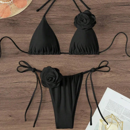 3D Blumen Bikini Set | Damen Bademode für Strand und Pool 1