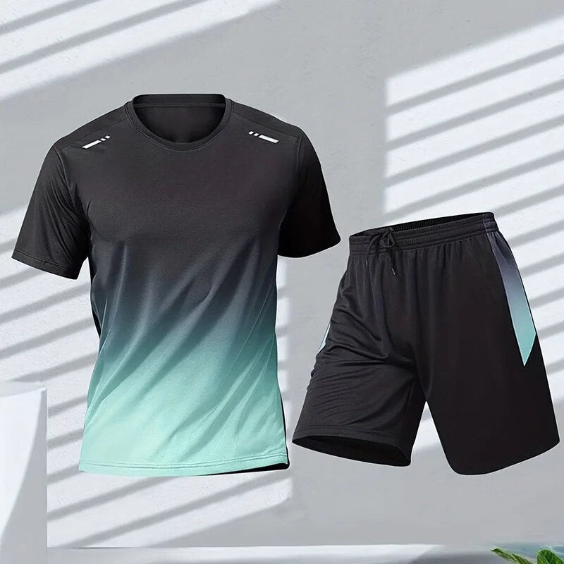 Activewear Set Herren | Trainingsanzug mit Farbverlauf 2