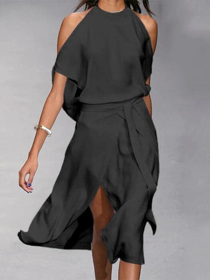 Aitana | Schulterfreies Festliches Kleid Damen Midikleid 1