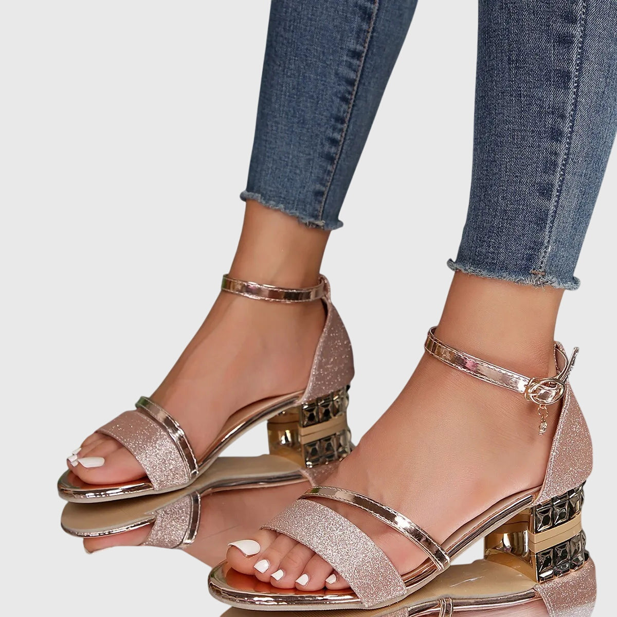 Alison | Bequeme Sandalen Damen mit Verstellbarem Verschluss 5
