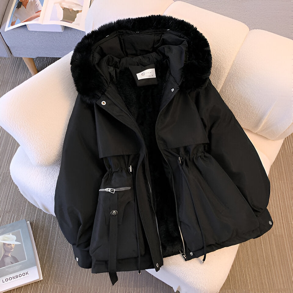 Annika Damen Winter Parka mit Kapuze und Kunstfell 2
