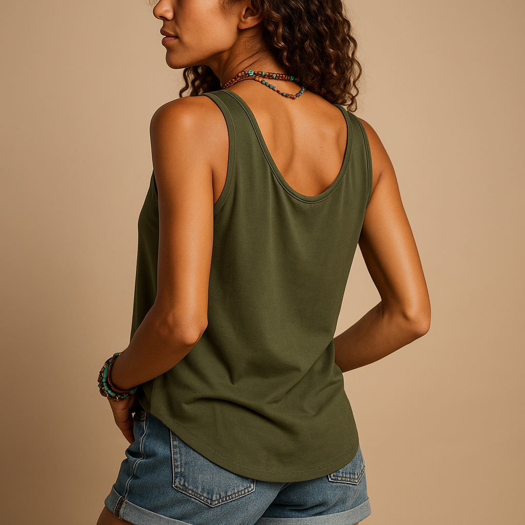 Ärmelloses Damen Top mit V-Ausschnitt | Sommermode 1