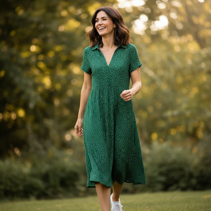 Midi Hemdblusenkleid Damen | Elegante Kleider für Jeden Anlass