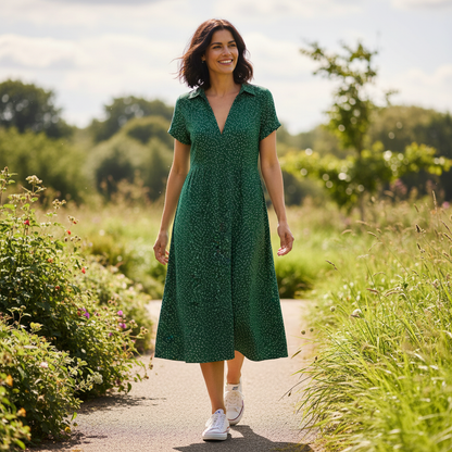 Midi Hemdblusenkleid Damen | Elegante Kleider für Jeden Anlass