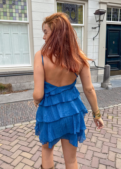 Asymmetrisches Minikleid Damen mit Rüschen | Festliche Kleider 4