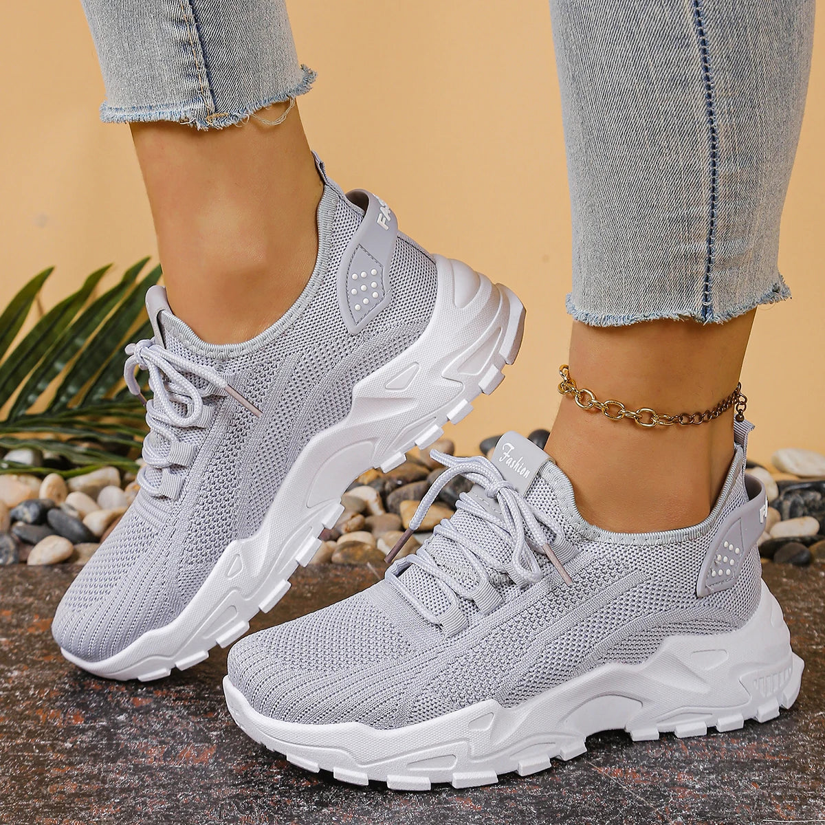 Atmungsaktive Damen-Sportschuhe | Lässige Freizeitschuhe 0