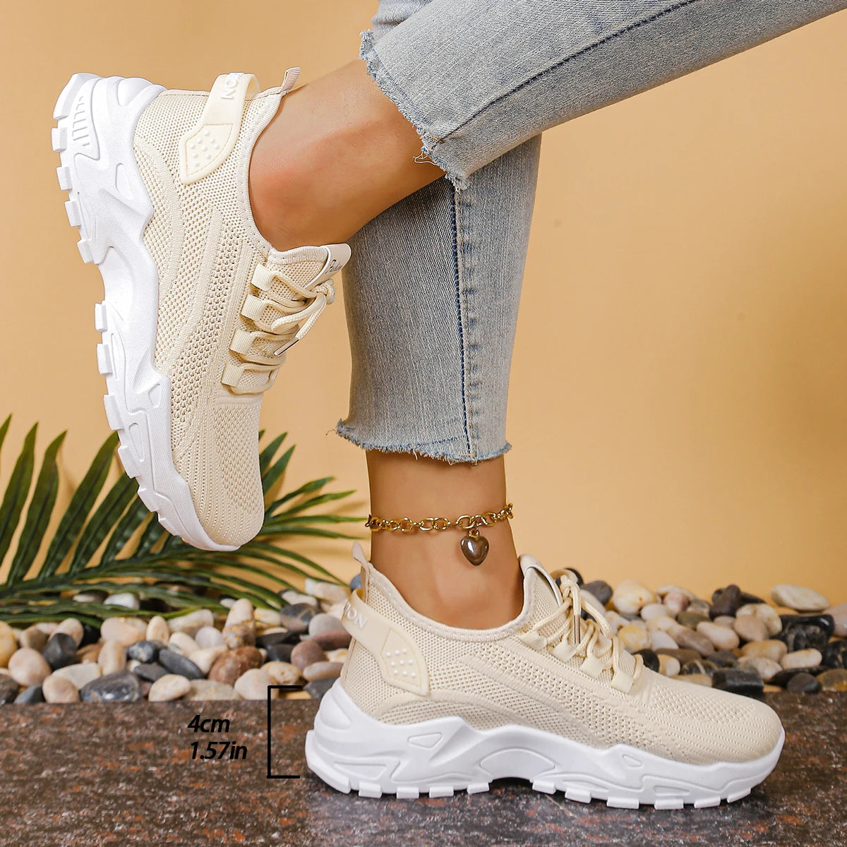 Atmungsaktive Damen-Sportschuhe | Lässige Freizeitschuhe 4