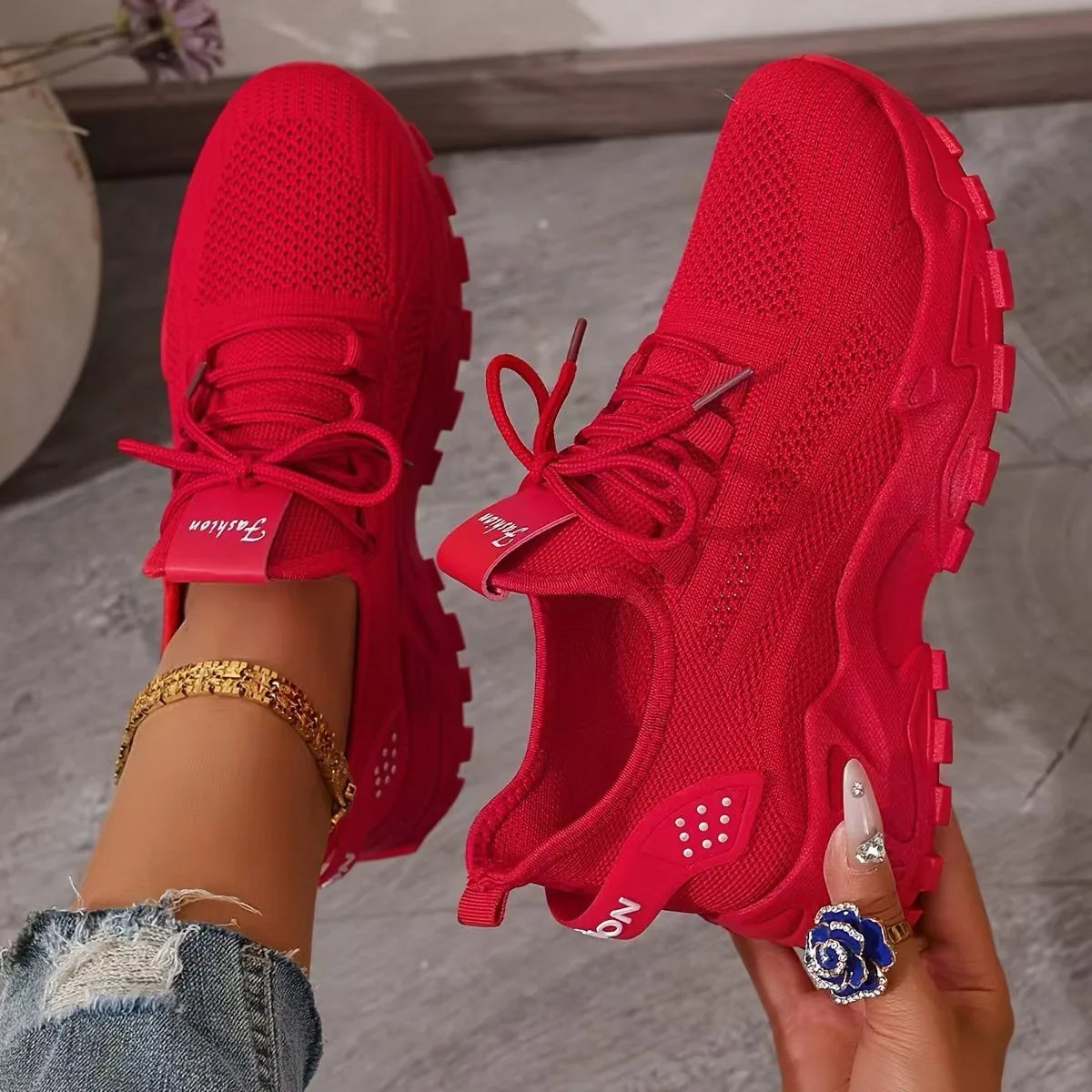 Atmungsaktive Damen-Sportschuhe | Lässige Freizeitschuhe 6