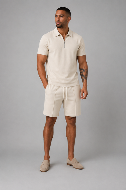 Atmungsaktives Herren Polo- und Shorts-Set | Sommer Outfit 1