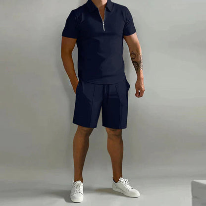 Atmungsaktives Herren Polo- und Shorts-Set | Sommer Outfit 2
