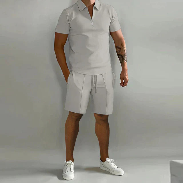Atmungsaktives Herren Polo- und Shorts-Set | Sommer Outfit 7