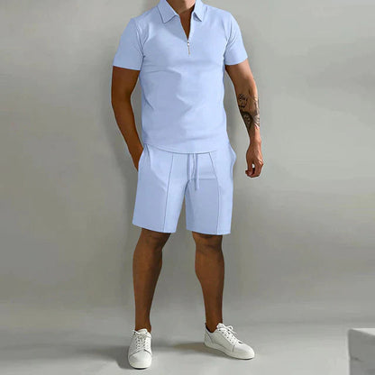 Atmungsaktives Herren Polo- und Shorts-Set | Sommer Outfit 8