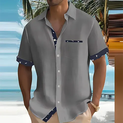 Atmungsaktives Herren Sommerhemd | Kurzarm Hemd 2