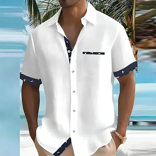 Atmungsaktives Herren Sommerhemd | Kurzarm Hemd 4