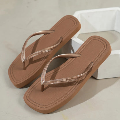 Bequeme Flip Flops Damen | Flache EVA-Sandalen für Sommer 8