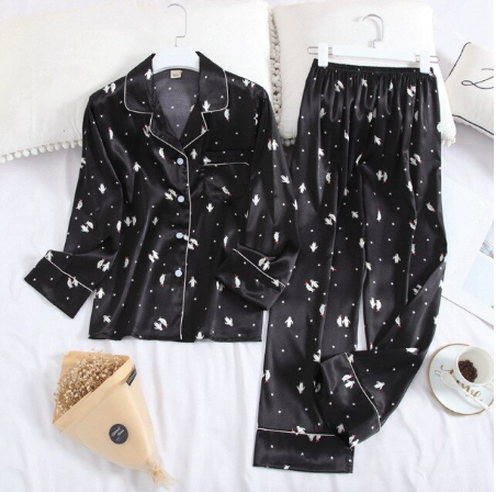 Bequemer Damen Schlafanzug | Modischer Pyjama Set 1
