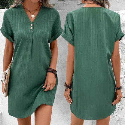 Bequemes Kleid mit V-Ausschnitt | Luftiges Sommerkleid 3