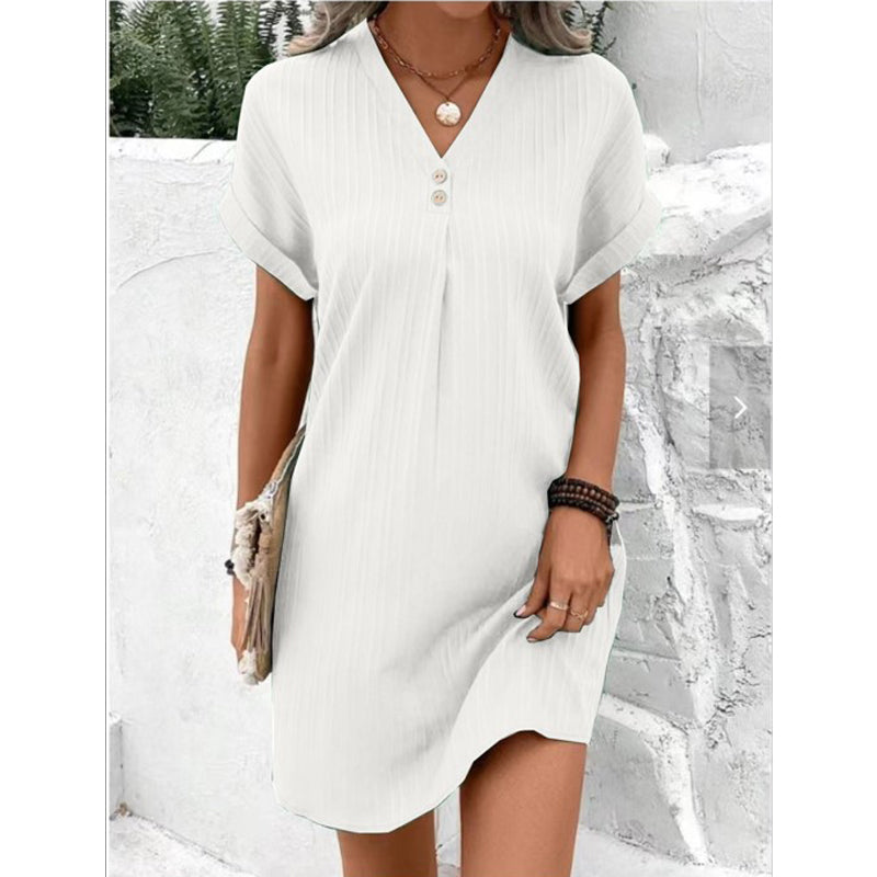 Bequemes Kleid mit V-Ausschnitt | Luftiges Sommerkleid 6
