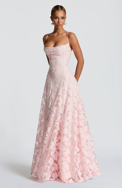 Blumenmuster Kleid | Festliches Kleid für Damen 2