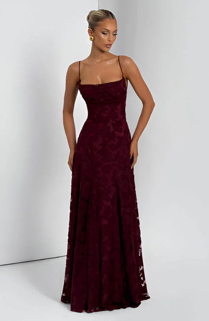 Blumenmuster Kleid | Festliches Kleid für Damen 4