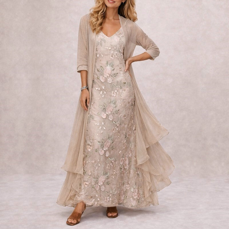 Blumenmuster Maxikleid | Damenmode Freizeitkleid 2