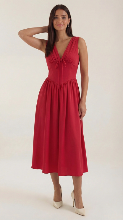 Cassiopeia Midi-Eintauchkleid | Elegantes Sommerkleid 10