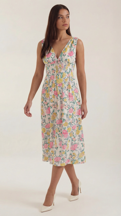 Cassiopeia Midi-Eintauchkleid | Elegantes Sommerkleid 14