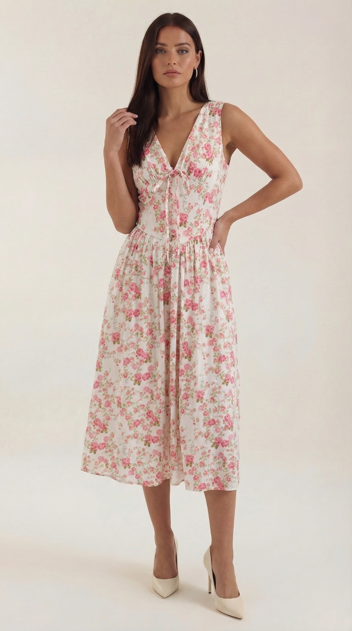 Cassiopeia Midi-Eintauchkleid | Elegantes Sommerkleid 15