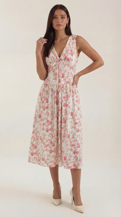 Cassiopeia Midi-Eintauchkleid | Elegantes Sommerkleid 15
