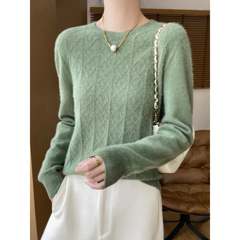 Celina | Damenpullover aus Merinowolle, Klassisch Elegant 2
