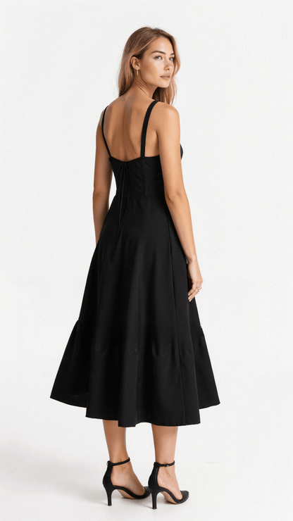 Cerene | Geblümtes Midikleid mit Korsett-Mieder für Damen 3