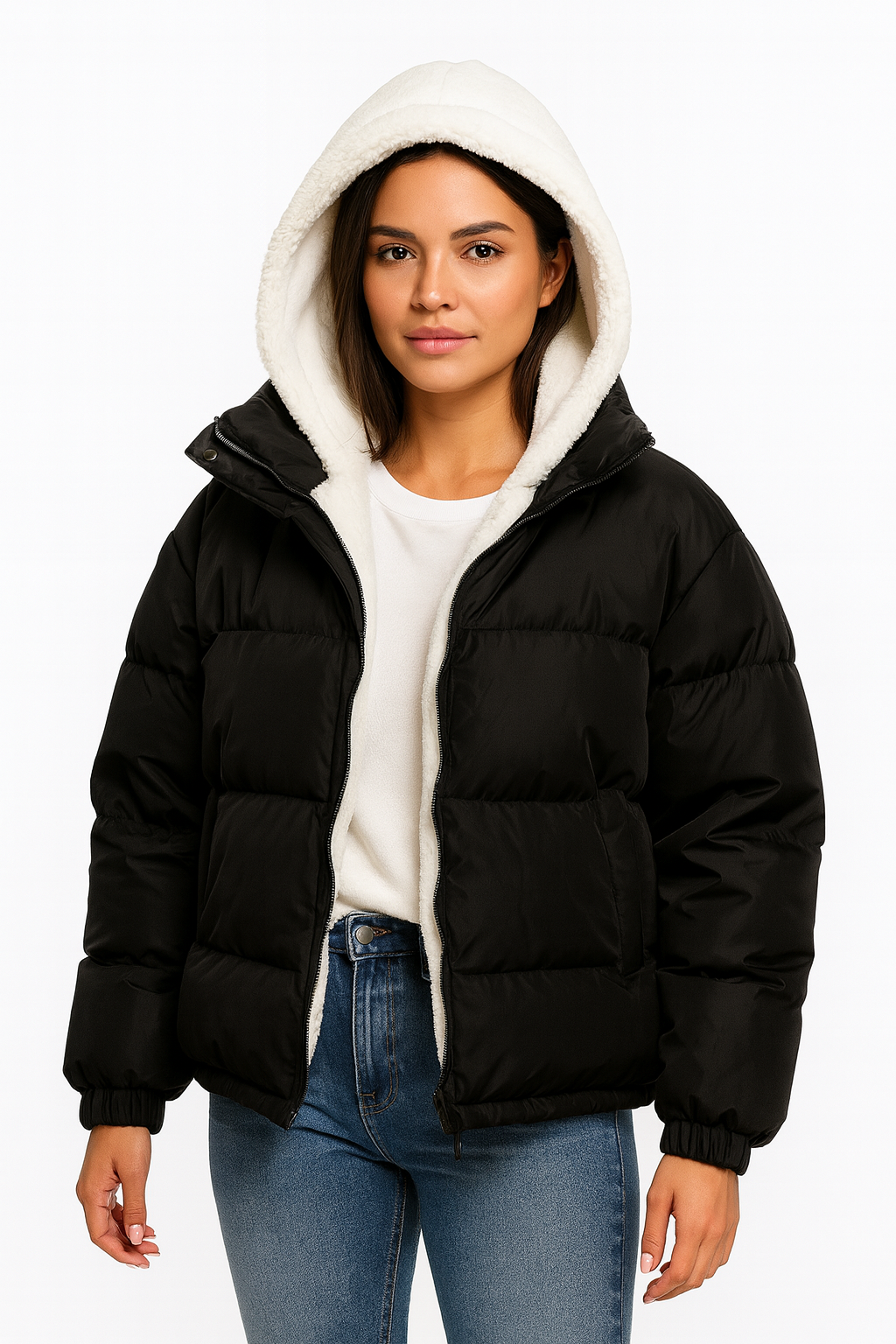 Clara | Damen Steppjacke mit Fleece für Winter 1