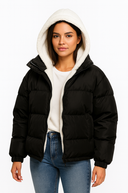 Clara | Damen Steppjacke mit Fleece für Winter 1