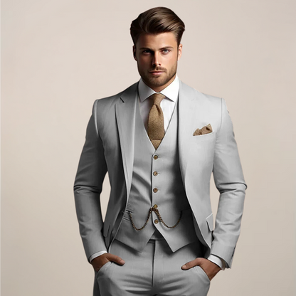 Clemens | Dreiteiliger Herrenanzug Slim Fit Frühling 0