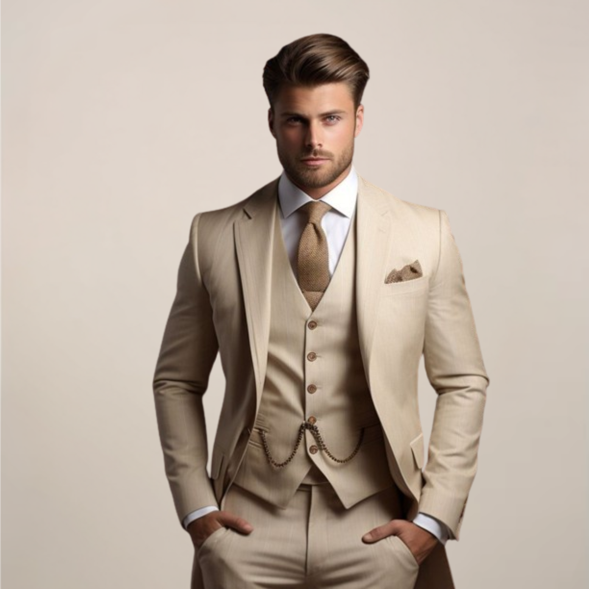 Clemens | Dreiteiliger Herrenanzug Slim Fit Frühling 2