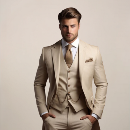 Clemens | Dreiteiliger Herrenanzug Slim Fit Frühling 2