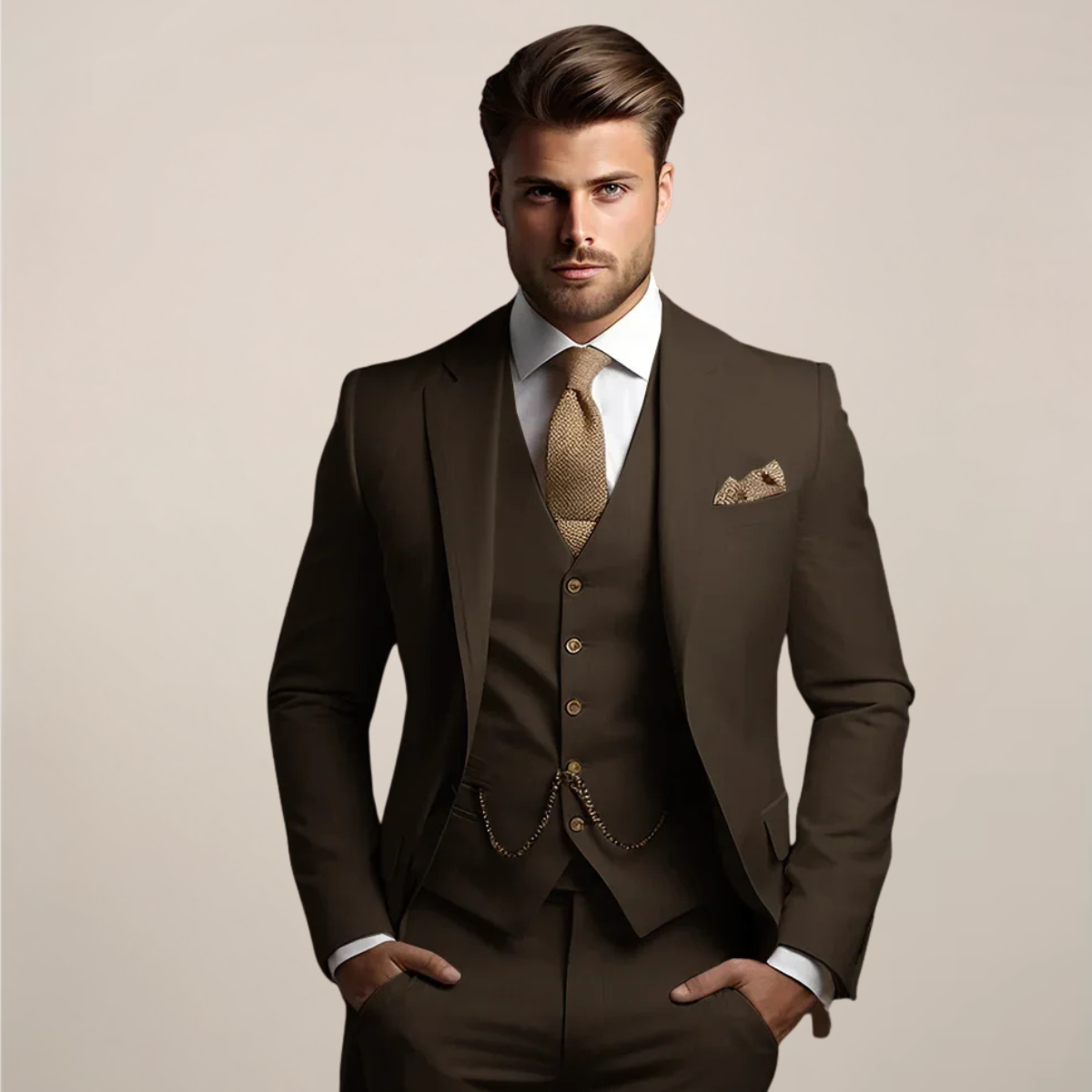 Clemens | Dreiteiliger Herrenanzug Slim Fit Frühling 3