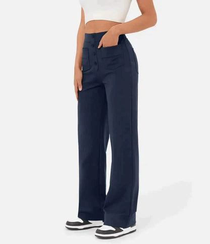 ComfortRise | Elastische Freizeithose mit hohem Bund 13